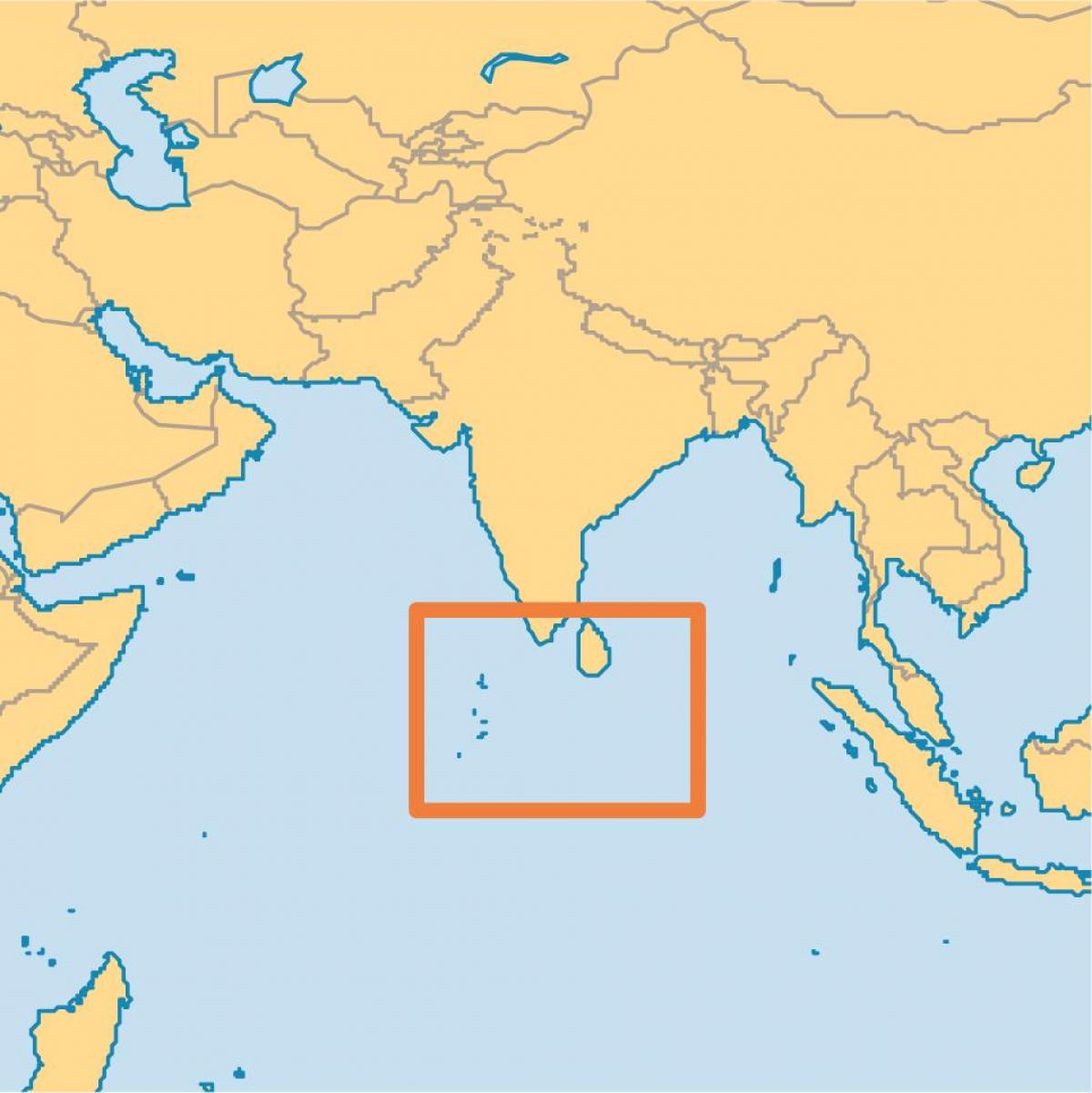 Где находятся Мальдивы на карте мира?