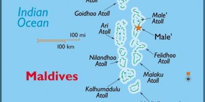 Баа Атолл Мальдивы карте