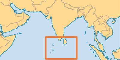 Острова Мальдивы расположение на карте мира