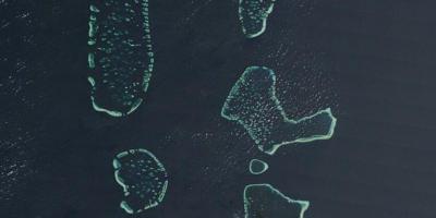 Карта Мальдивы спутник